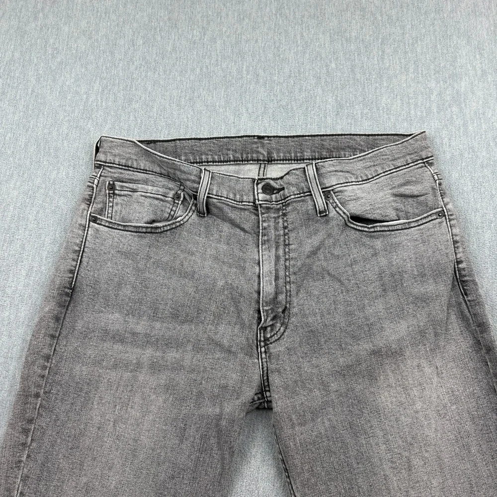 Levis 511 Jeans Mens 36x30 Gray Slim Fit Utility Straight Denim Pants Workwear